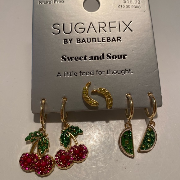 BaubleBar Jewelry - 🔥 NWT Sugarfix by Baublebar Fruit Earrings